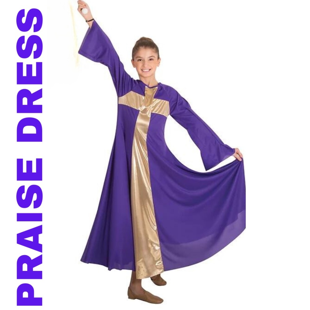 Danzcue Praise Dance Cross Long Dress
